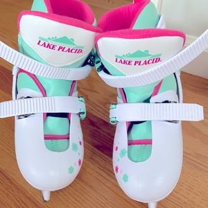 Girls Lake Placid Adjustable Ice Skates